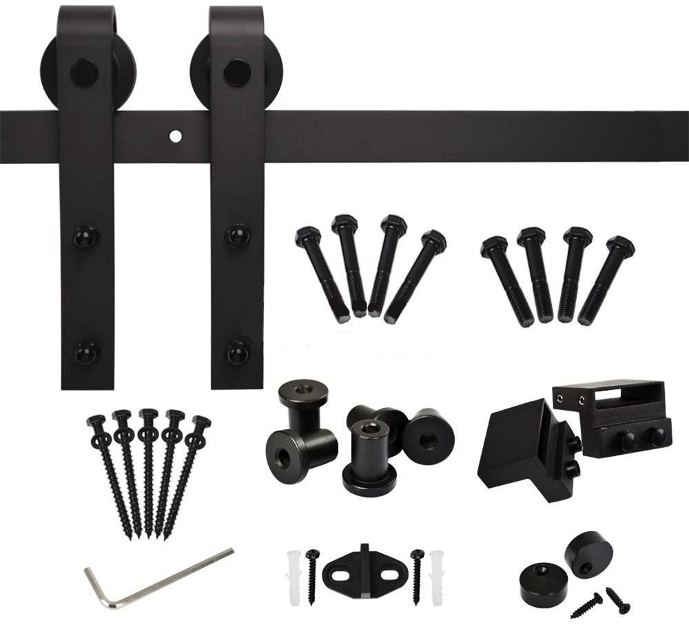 Barn door hardware accessories sliding door roller with rail