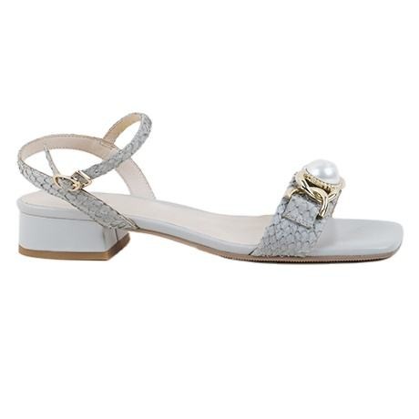 2023 Summer New Fashion Versatile Fairy Style One Button Strap Thick Heels Women's Shoes