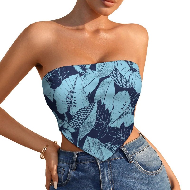 Polynesian Clothing Women's Bellyband Tops Wholesale Cheap Ladies Sleeveless Elegant Hawaii Tribal Design Tank Tops